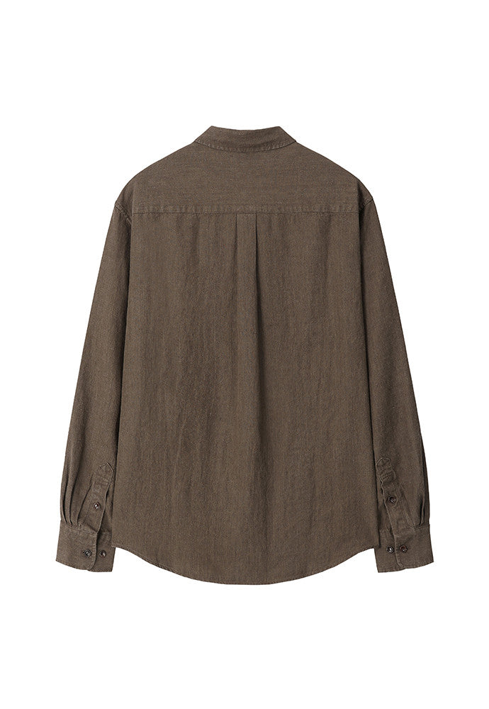 Art if acts - Washed Linen Shirt (Wood) product image 7 | TRAB K-Fashion Australia