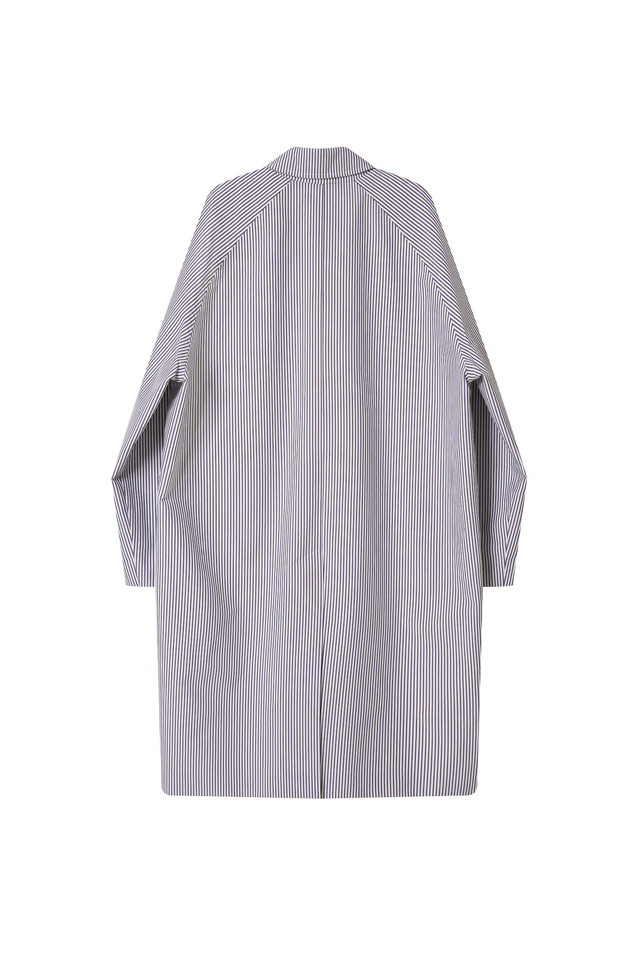 STU - Raglan Stripe Poplin Coat (White) product image 16 | TRAB K-Fashion Australia
