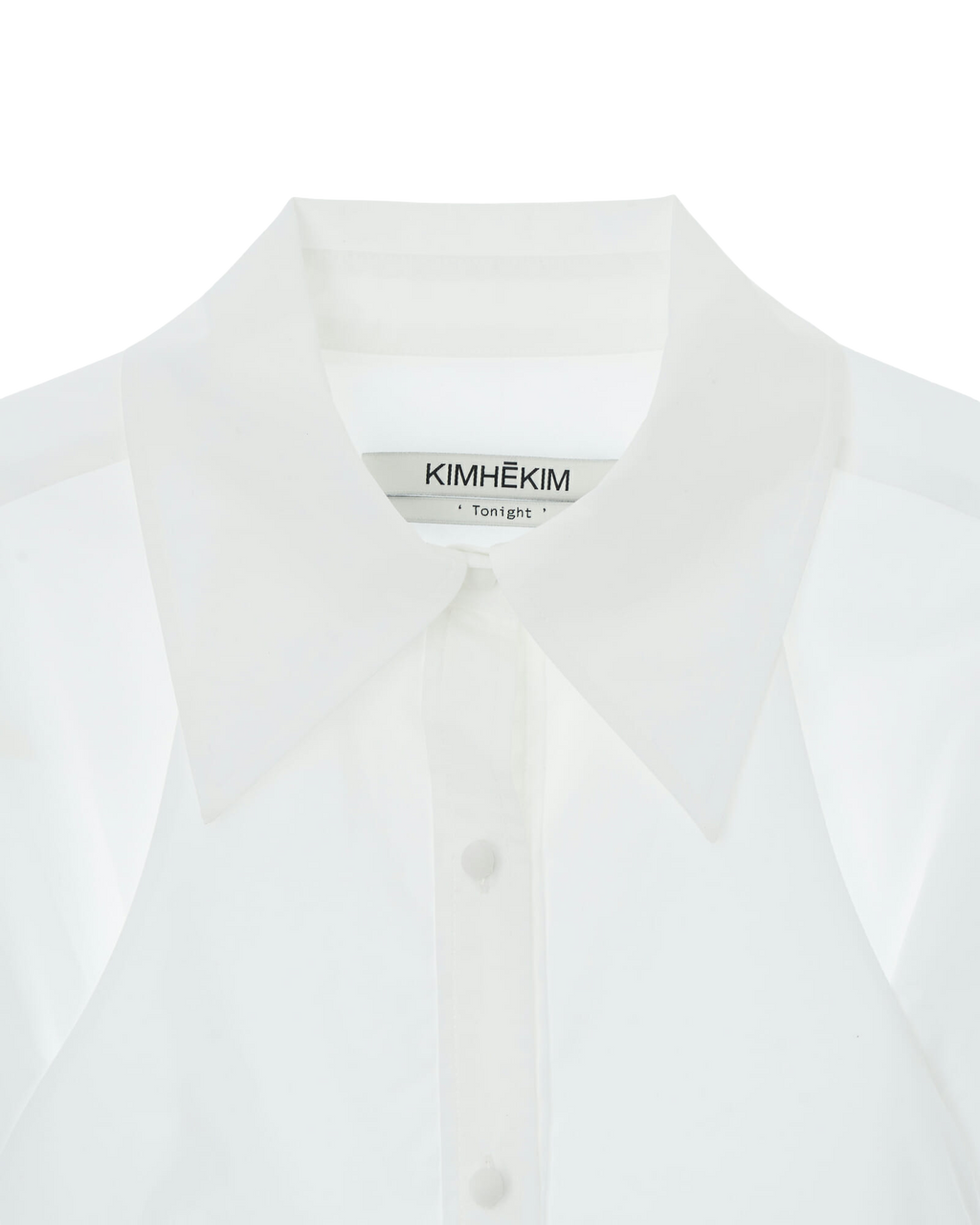 Kimhe Kim - Double Layered Cotton Shirt Dress (White) product image 8 | TRAB K-Fashion Australia