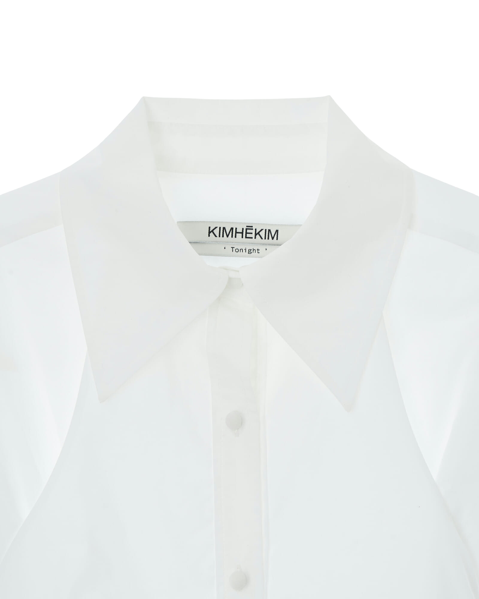 Kimhe Kim - Double Layered Cotton Shirt Dress (White) product image 8 | TRAB K-Fashion Australia