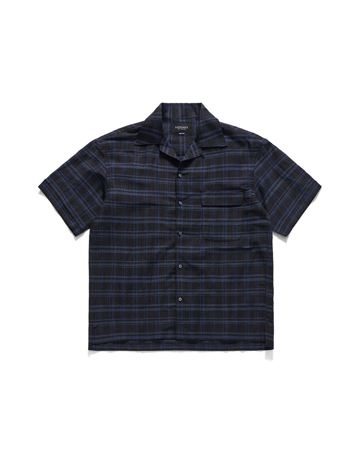 Eastlogue - Holiday Half Shirts (Black Blue Check) product image 1 | TRAB K-Fashion Australia