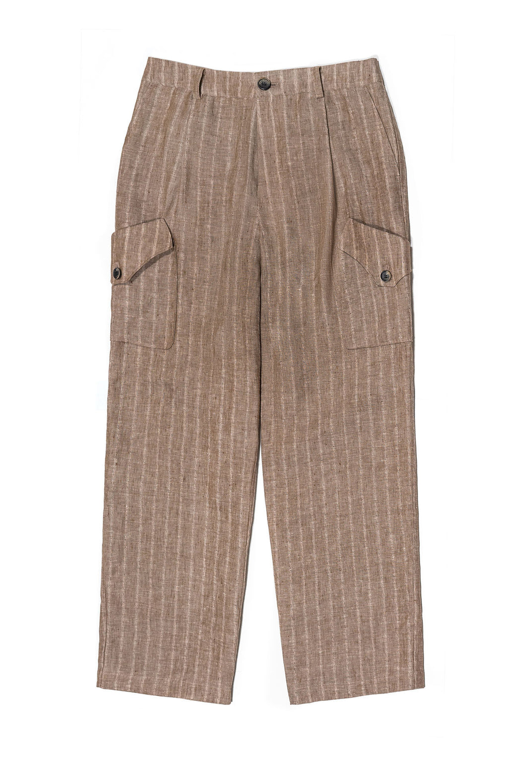Ioedle - Linen Cargo Pants (Brown) product image 2 | TRAB K-Fashion Australia