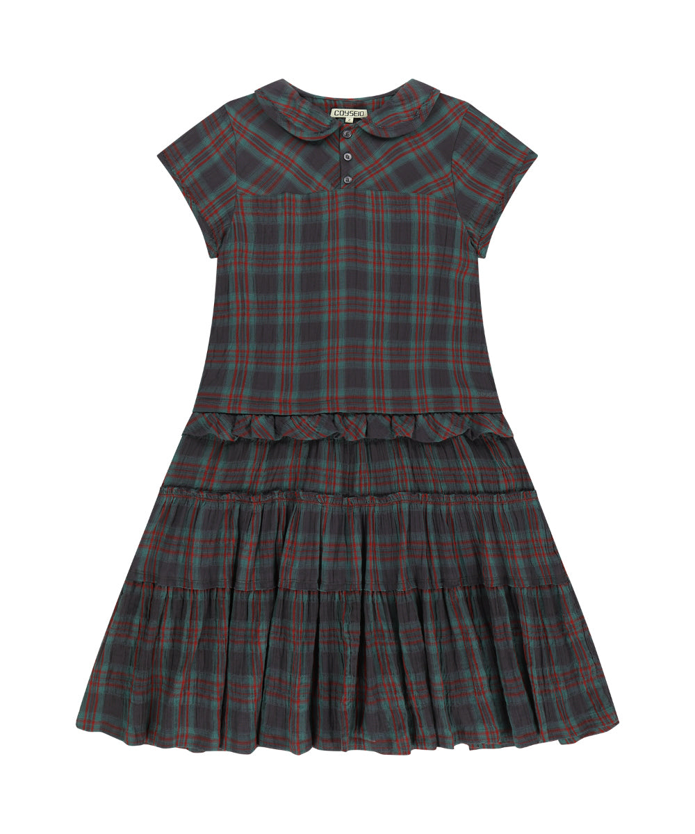 Coyseio - Raw Edge Check One Piece (Purple) product image 12 | TRAB K-Fashion Australia