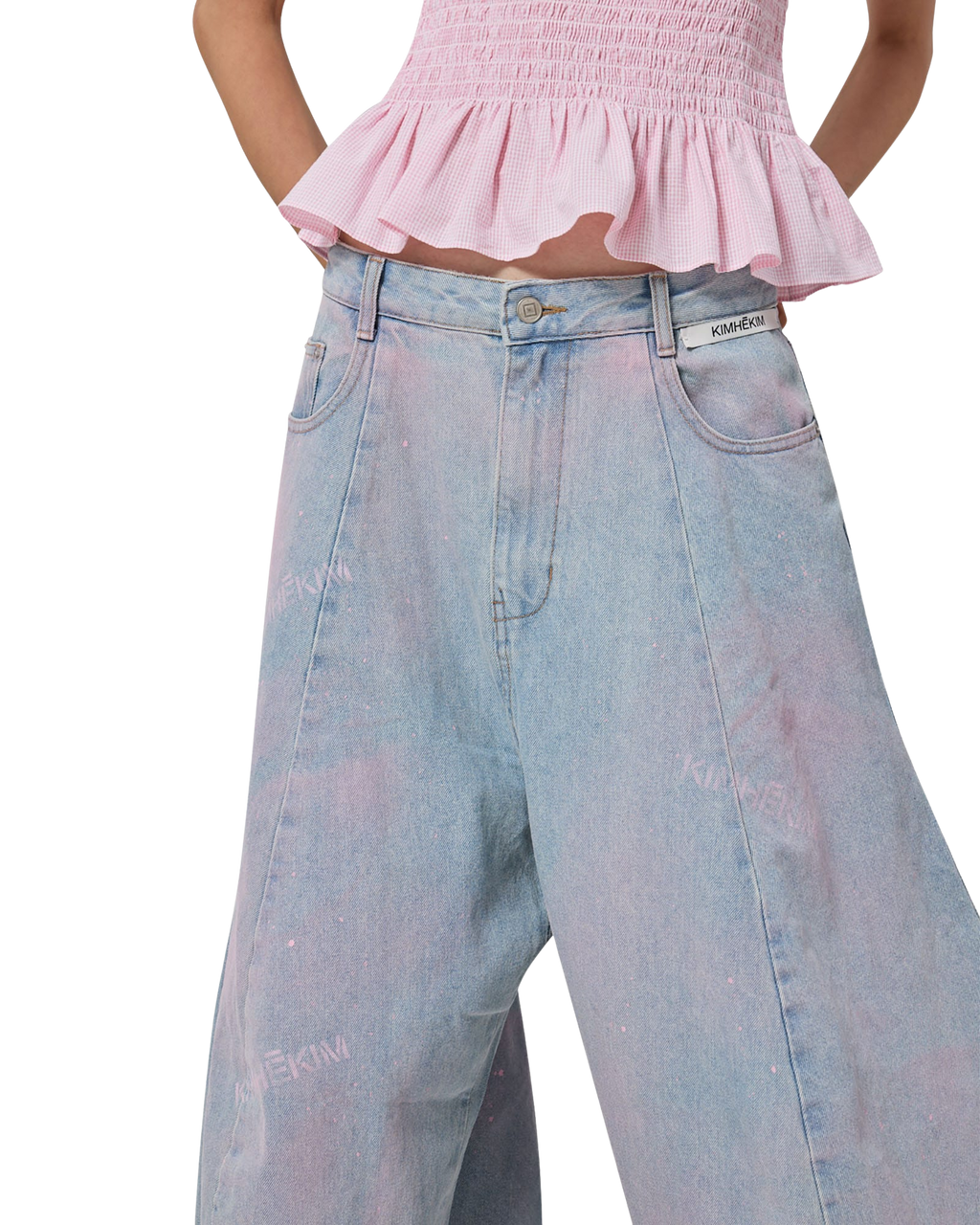 Kimhe Kim - Spray Dyed Balloon Fit Jeans (Sky Blue) product image 13 | TRAB K-Fashion Australia
