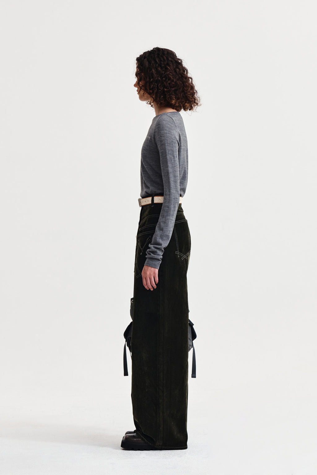Matin Kim - Essential Boat Neck Knit Top (Grey) product image 6 | TRAB K-Fashion Australia