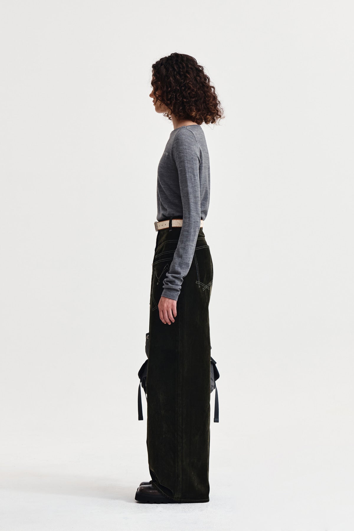 Matin Kim - Essential Boat Neck Knit Top (Grey) product image 6 | TRAB K-Fashion Australia