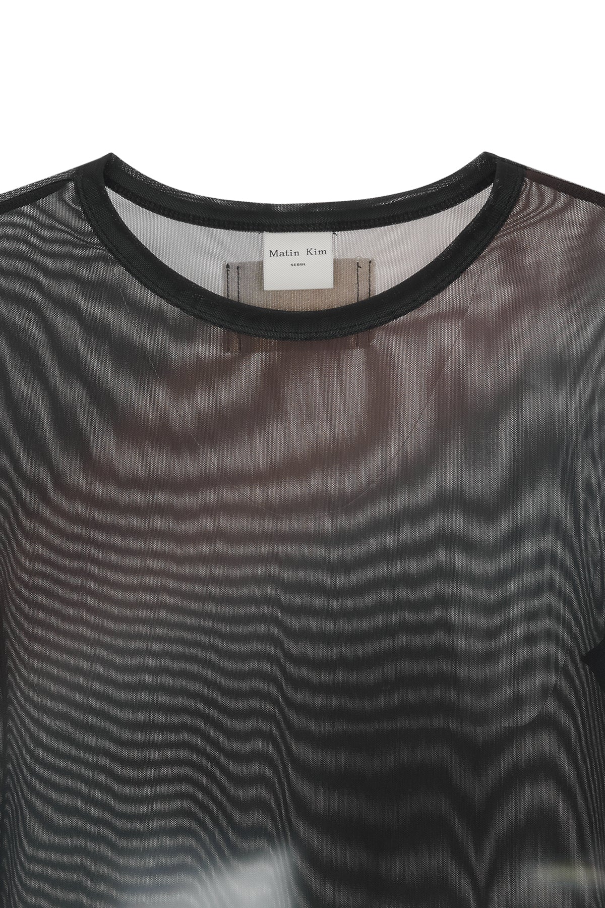 Matin Kim - [Pre-Order – Ships August 25] Flash Printed Mesh Top (Navy) product image 3 | TRAB K-Fashion Australia
