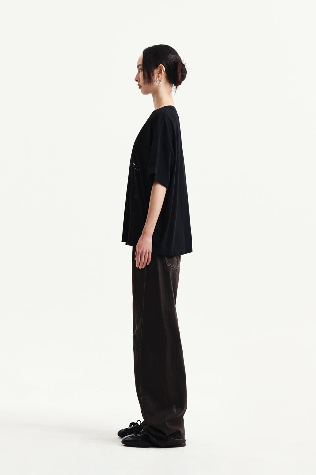 Matin Kim - Graffiti Artwork Top (Black) product image 6 | TRAB K-Fashion Australia