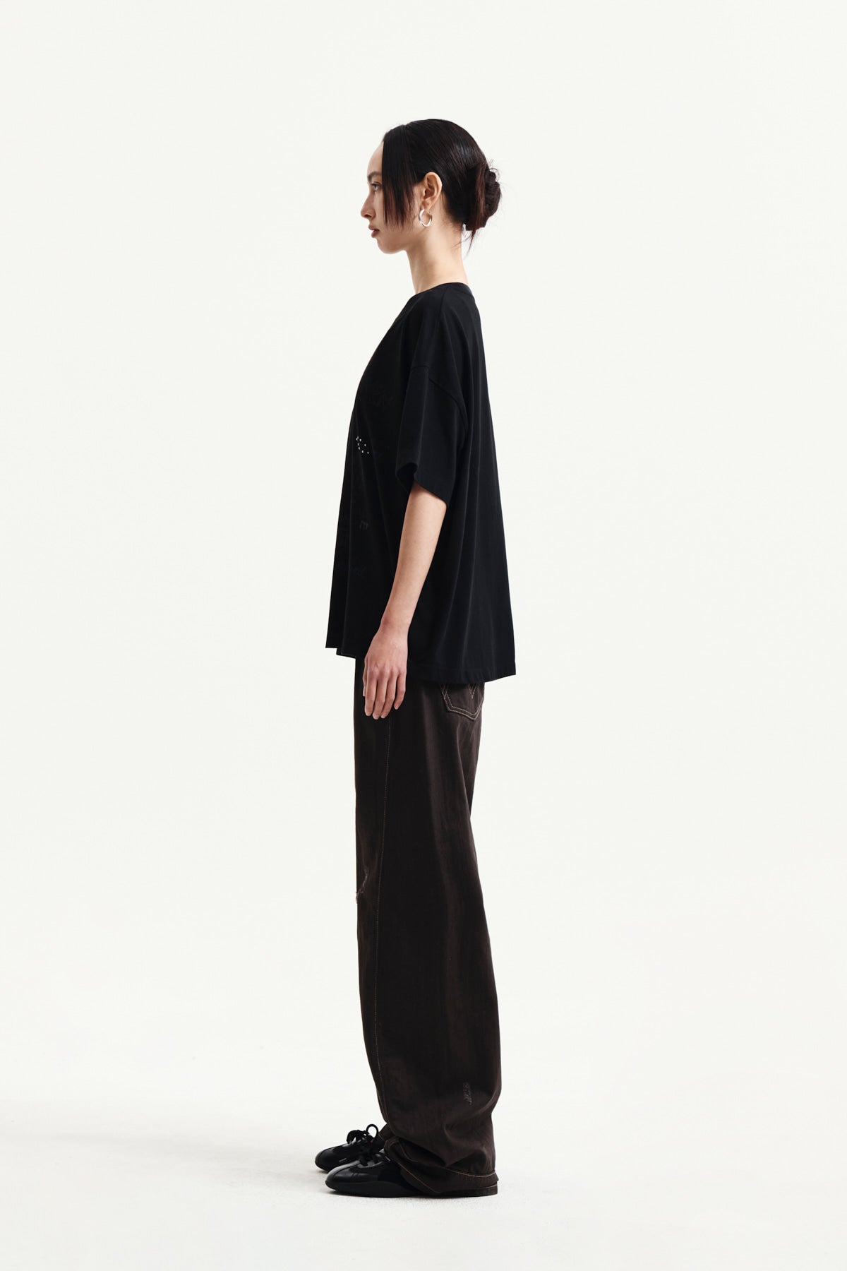 Matin Kim - Graffiti Artwork Top (Black) product image 6 | TRAB K-Fashion Australia
