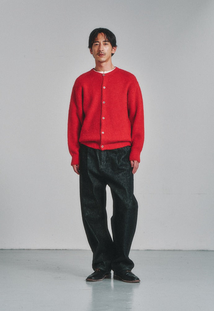 Art if acts - One Tuck Curve Denim Pants (Washed Black) product image 1 | TRAB K-Fashion Australia
