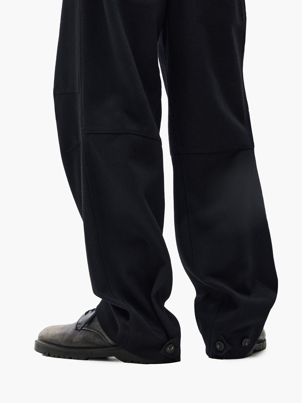 Jiyong Kim - Wool Dart Trousers (Black) product image 8 | TRAB K-Fashion Australia