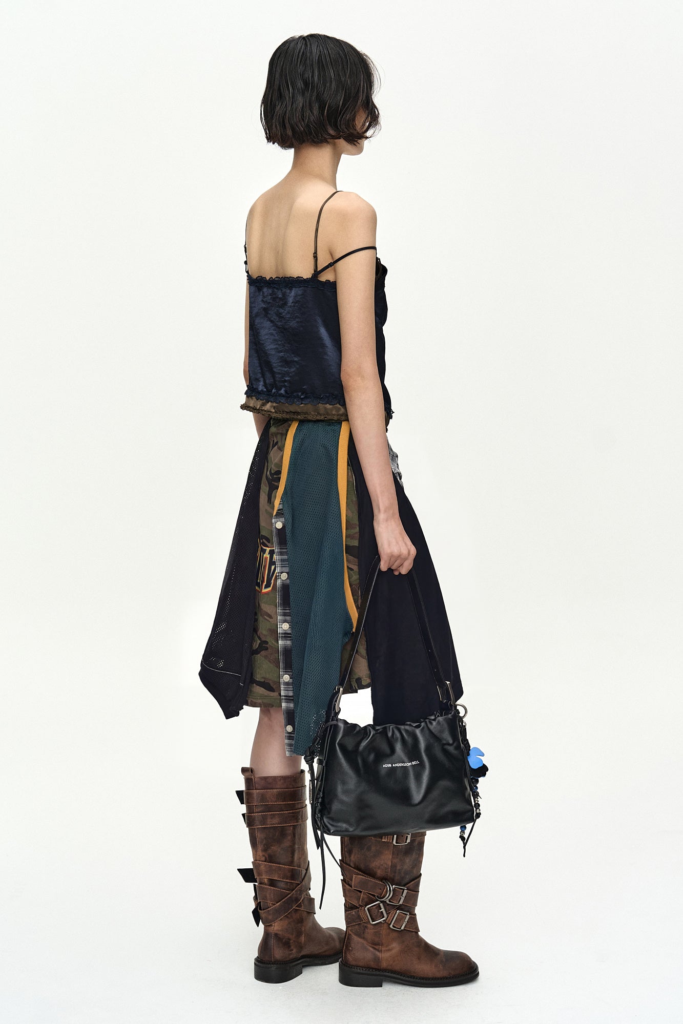 Andersson Bell - Reworked Vintage Jersey Camisole Dress (Navy) product image 2 | TRAB K-Fashion Australia