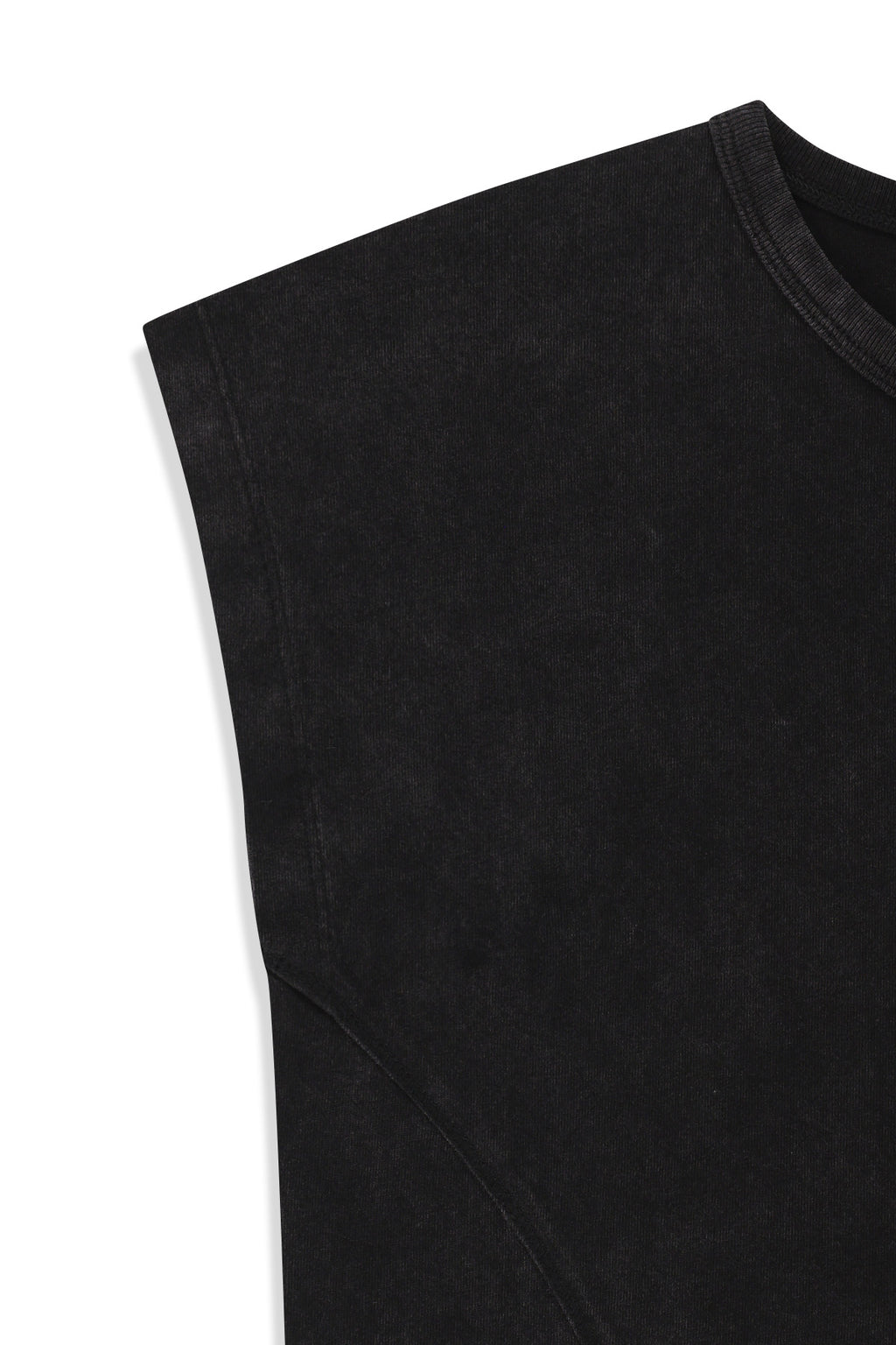 Matin Kim - Curved Cut Slim Top (Black) product image 5 | TRAB K-Fashion Australia