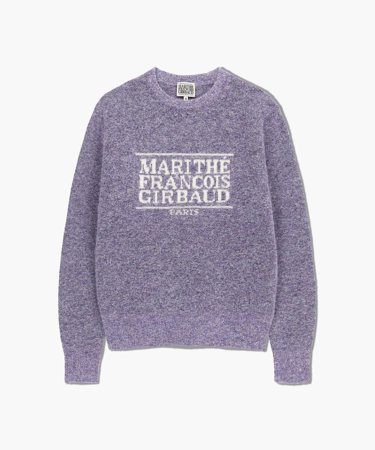 Marithe & Francois Girbaud - Boucle Classic Logo Knit Pullover (Light Purple) product image 6 | TRAB K-Fashion Australia