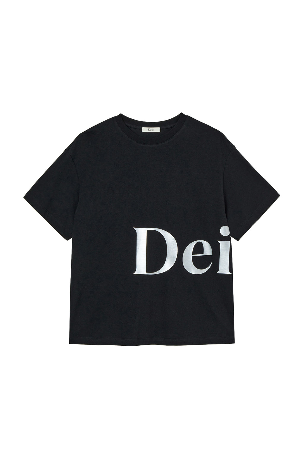 Deinet - Silver Logo T-Shirt (Black) product image 1 | TRAB K-Fashion Australia