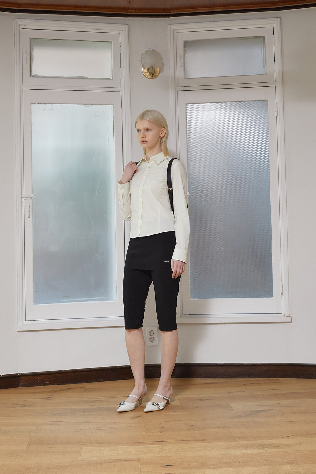 Matin Kim - Back Button Point Shirt (Light Green) product image 8 | TRAB K-Fashion Australia