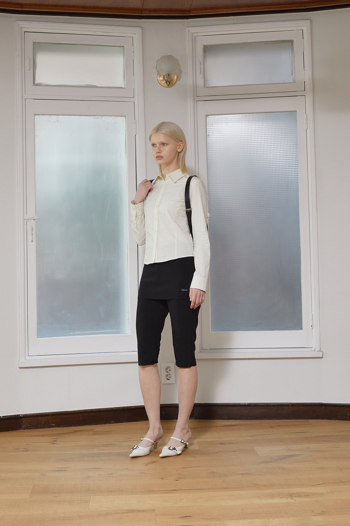 Matin Kim - Back Button Point Shirt (Light Green) product image 8 | TRAB K-Fashion Australia