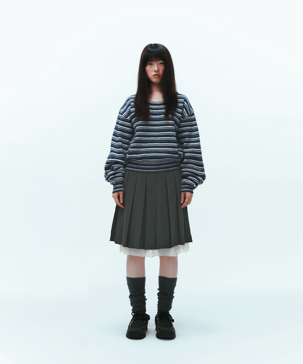 Coyseio - Coy Stripe Knit (Navy) product image 1 | TRAB K-Fashion Australia