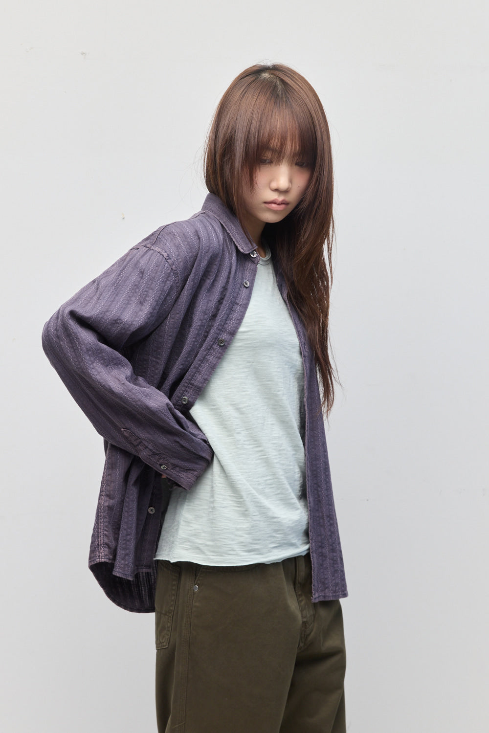Hatchingroom - Crochet Shirt (Bleached Blue) product image 12 | TRAB K-Fashion Australia