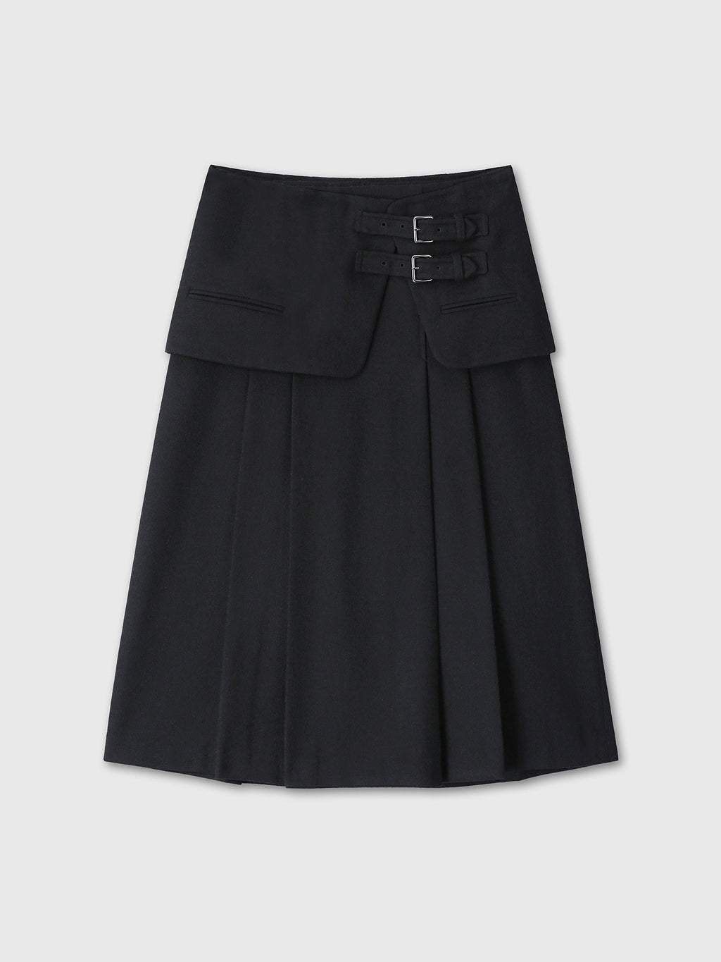 Tonywack - Wool Double-Layered Skirt (Black) product image 9 | TRAB K-Fashion Australia