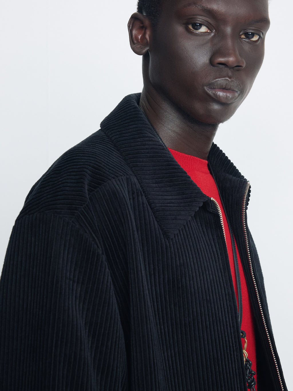 Tonywack - Corduroy Concealed Zip Jacket (Midnight) product image 5 | TRAB K-Fashion Australia