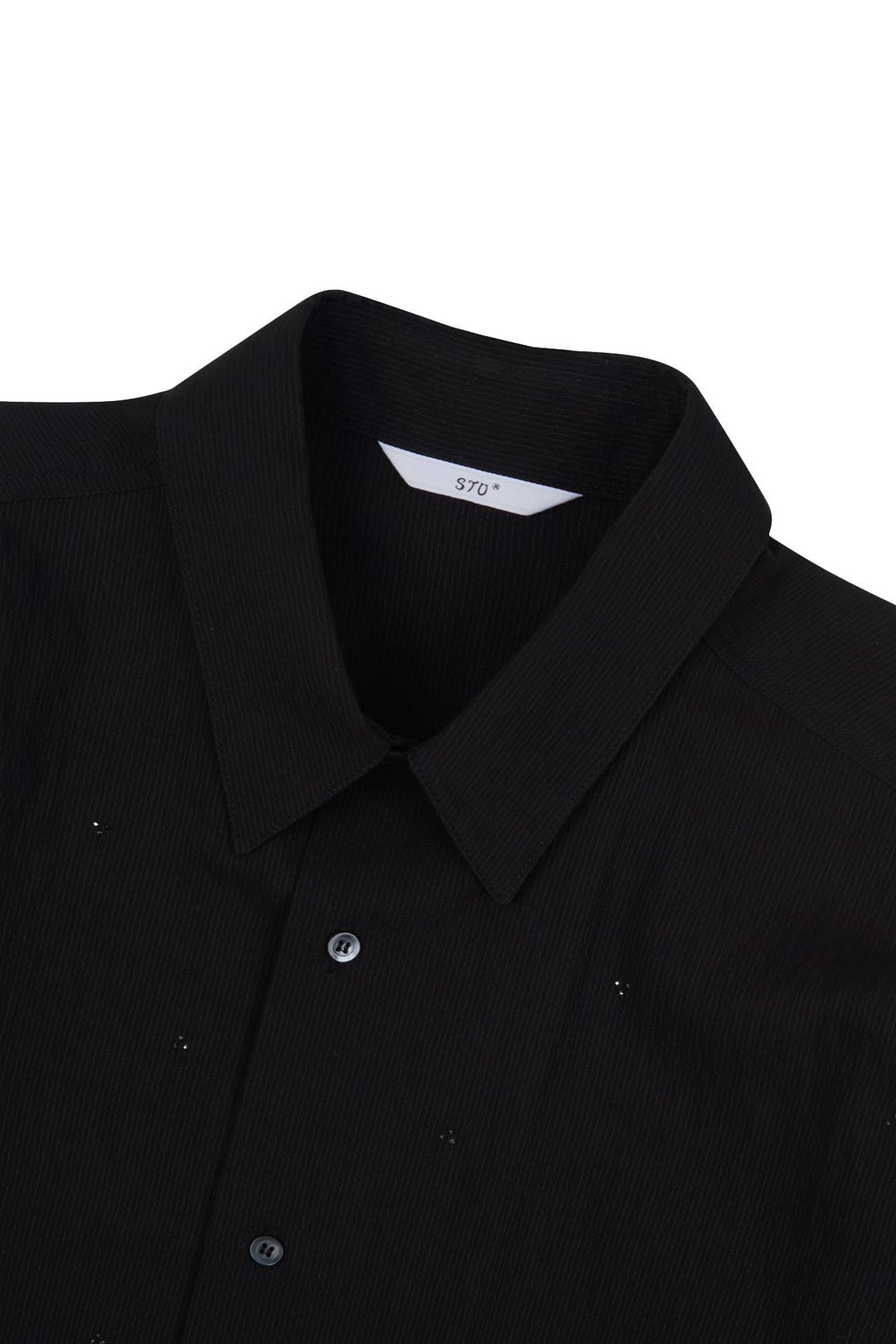 Stu - Crystal Stripe Shirt (Black) product image 18 | TRAB K-Fashion Australia