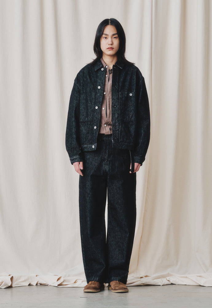 Art if acts - Trucker Denim Jacket (Washed Black) product image 3 | TRAB K-Fashion Australia