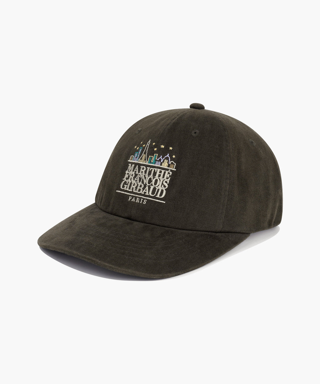 Marithe & Francois Girbaud - City Classic Logo Brushed Flat Brim Cap (Dark Brown) product image 1 | TRAB K-Fashion Australia