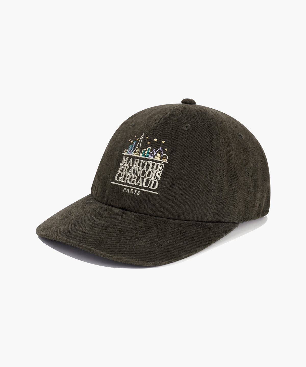 Marithe & Francois Girbaud - City Classic Logo Brushed Flat Brim Cap (Dark Brown) product image 1 | TRAB K-Fashion Australia