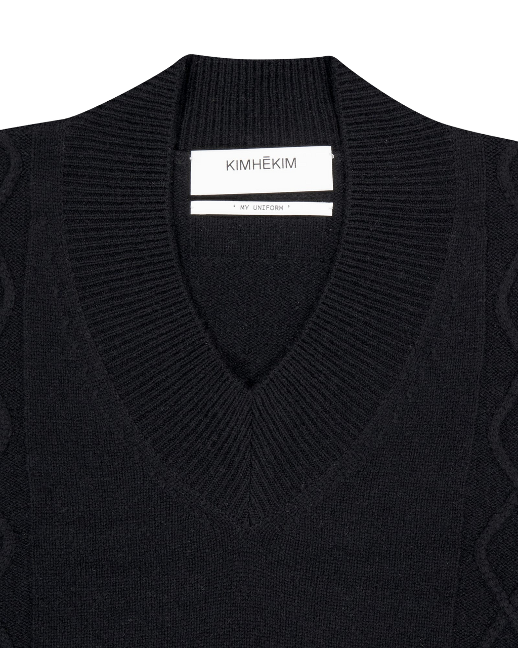 Kimhe Kim - Fringed Knit Vest (Black) product image 22 | TRAB K-Fashion Australia