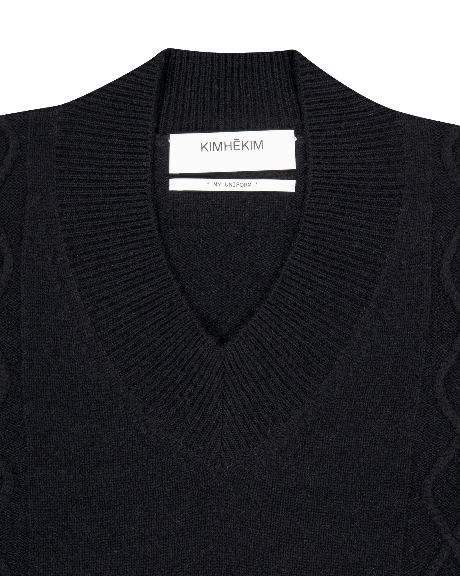 Kimhe Kim - Fringed Knit Vest (Black) product image 22 | TRAB K-Fashion Australia