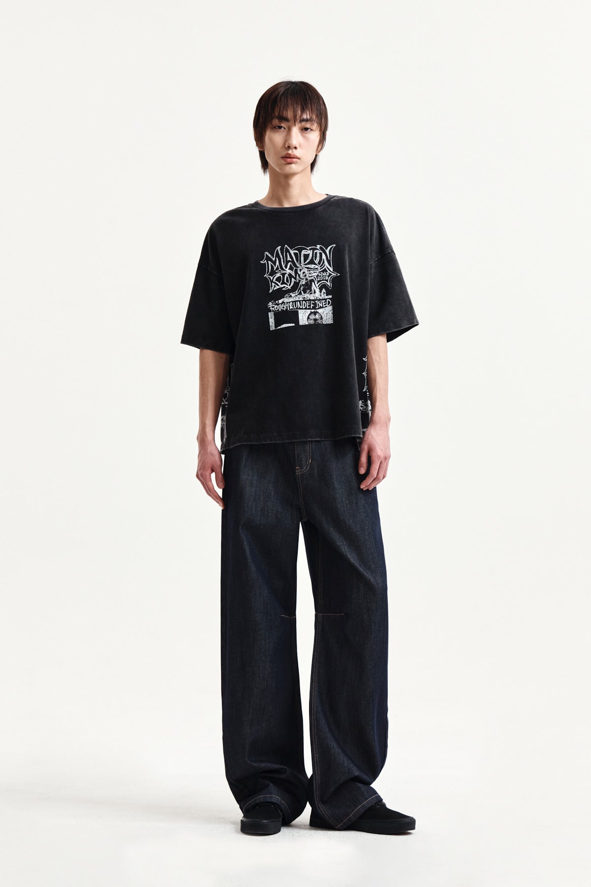 Matin Kim - Vintage Graffiti Artwork Top (Black) product image 14 | TRAB K-Fashion Australia