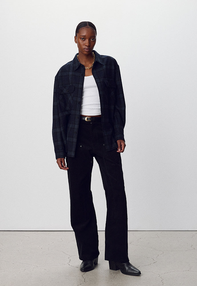 Tonywack - Wool Flannel Check Shirt (Navy) product image 6 | TRAB K-Fashion Australia