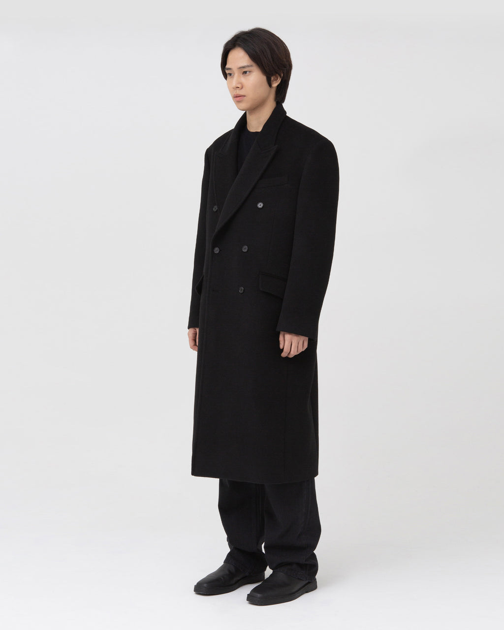 Brownyard - Double Breasted Coat (Black) product image 3 | TRAB K-Fashion Australia