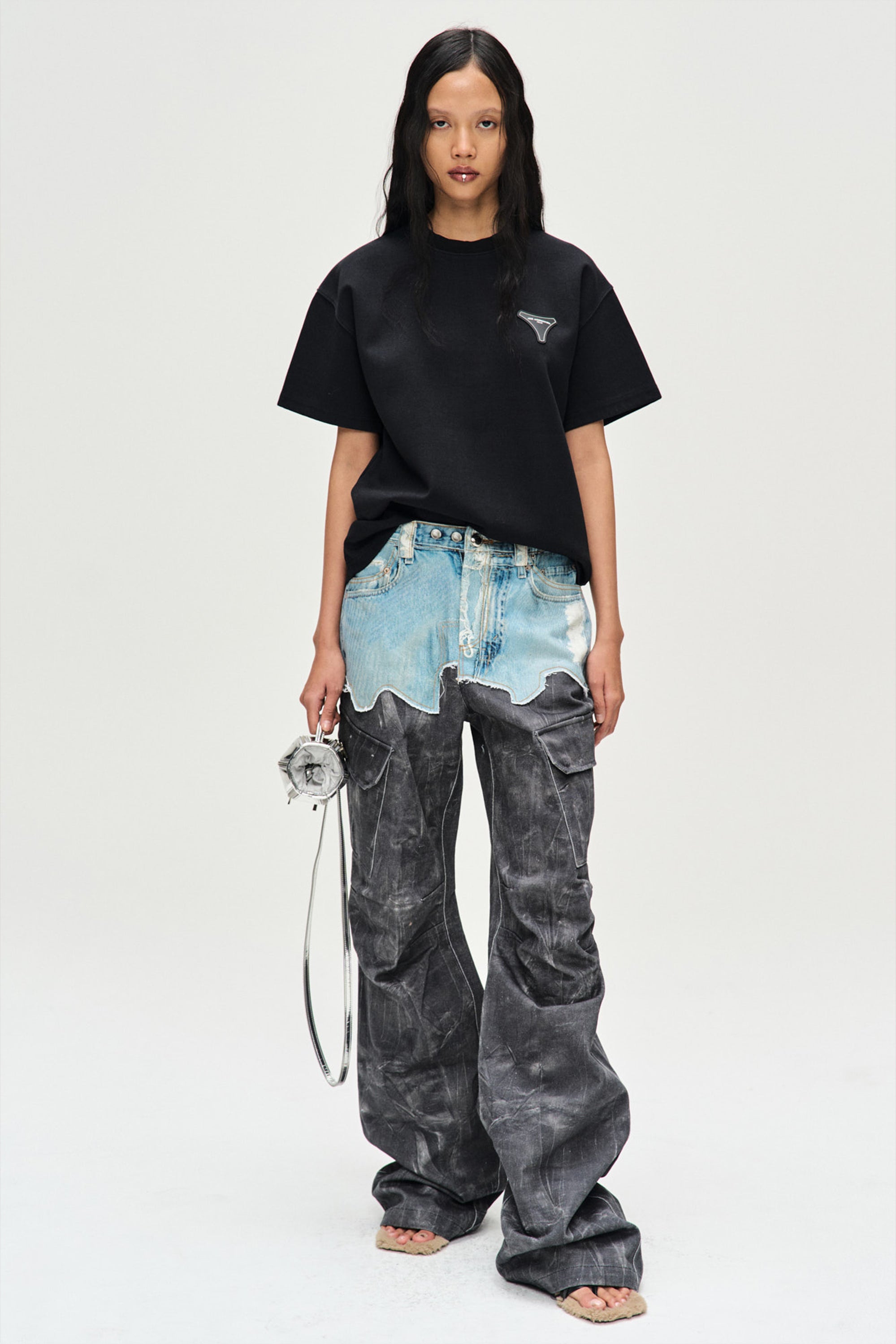 Andersson Bell - Unisex Stool Patch Logo T-Shirts (Black) product image 4 | TRAB K-Fashion Australia