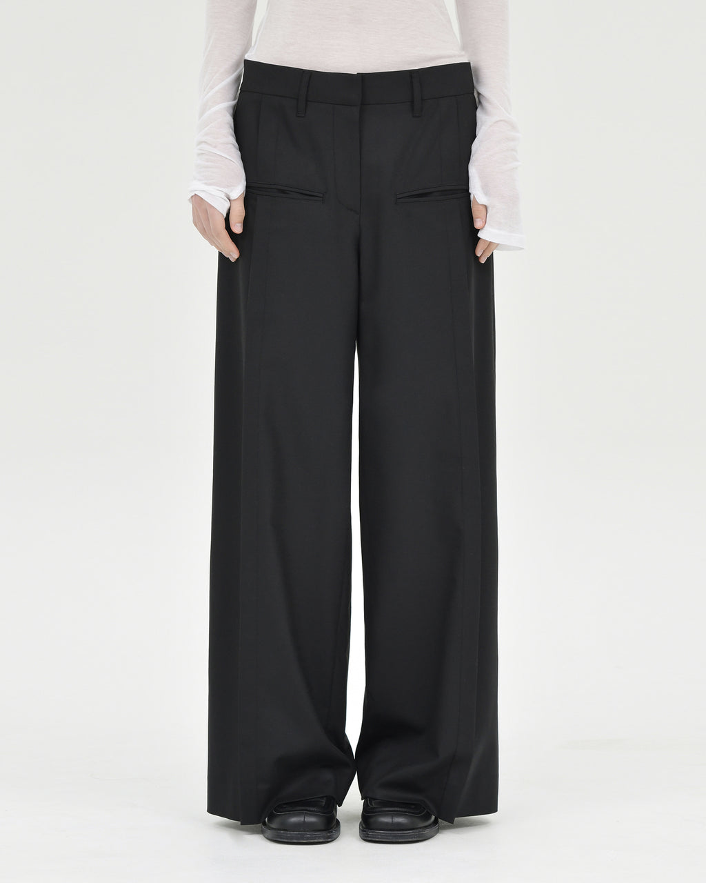 Brownyard - Wool Wide Pants (Black) product image 1 | TRAB K-Fashion Australia
