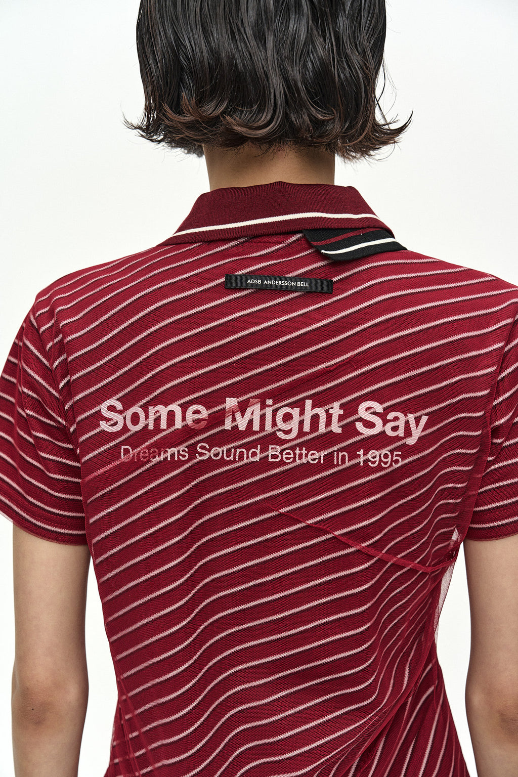 Andersson Bell - Twisted Pk Polo Top (Red) product image 6 | TRAB K-Fashion Australia