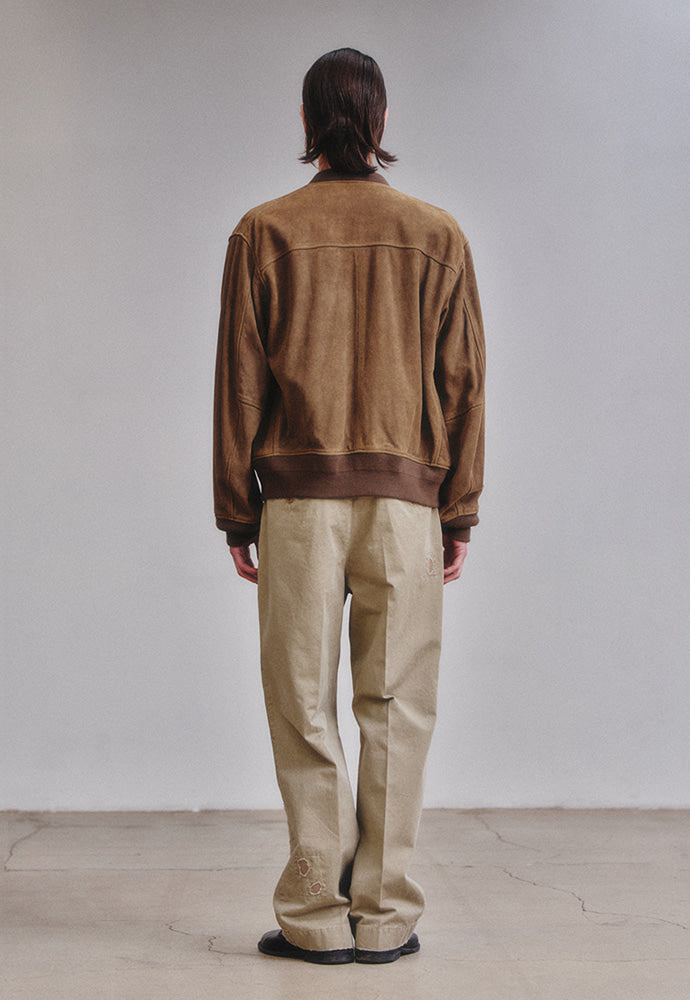 Art if acts - Garment Washed Suede Blouson (Taupe) product image 4 | TRAB K-Fashion Australia