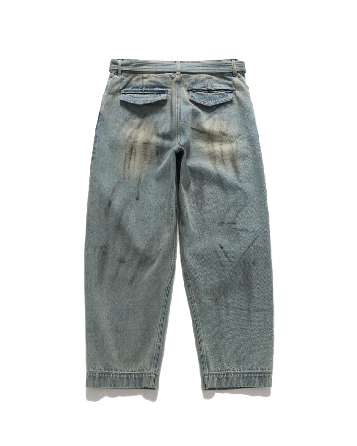 Eastlogue - Curve Knee Belted Pants (Dust Indigo) product image 6 | TRAB K-Fashion Australia