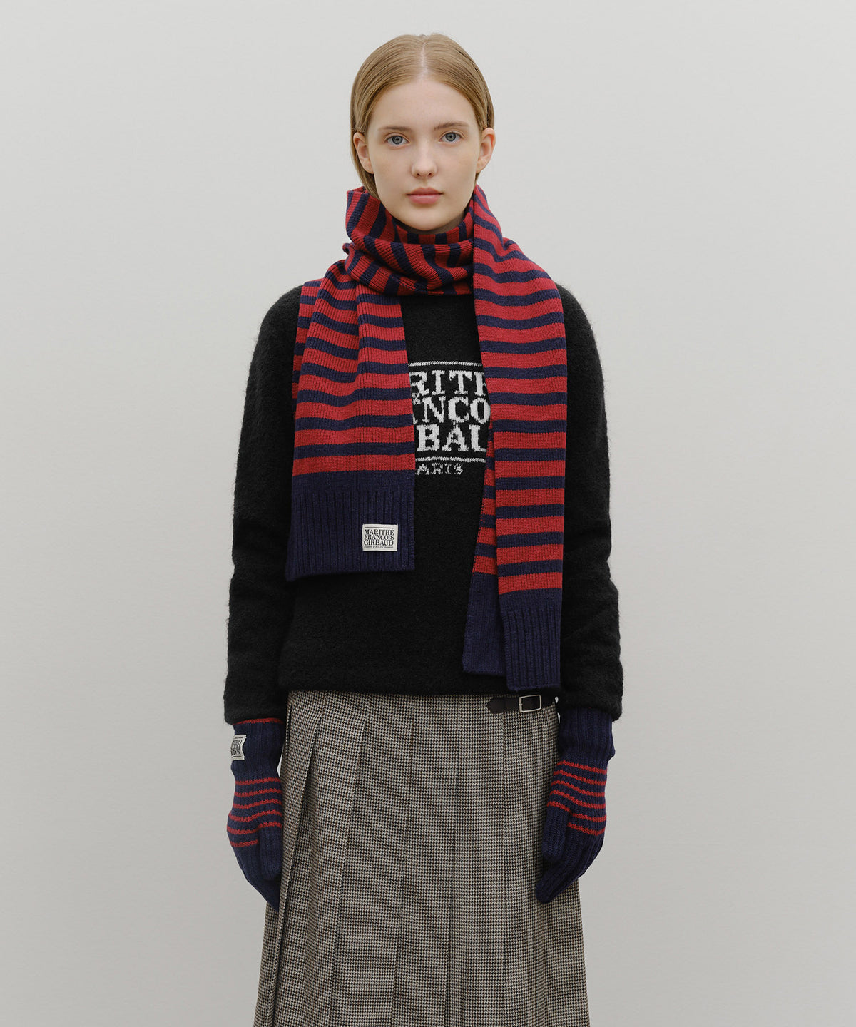 Marithe & Francois Girbaud - Classic Logo Muffler (Red) product image 4 | TRAB K-Fashion Australia