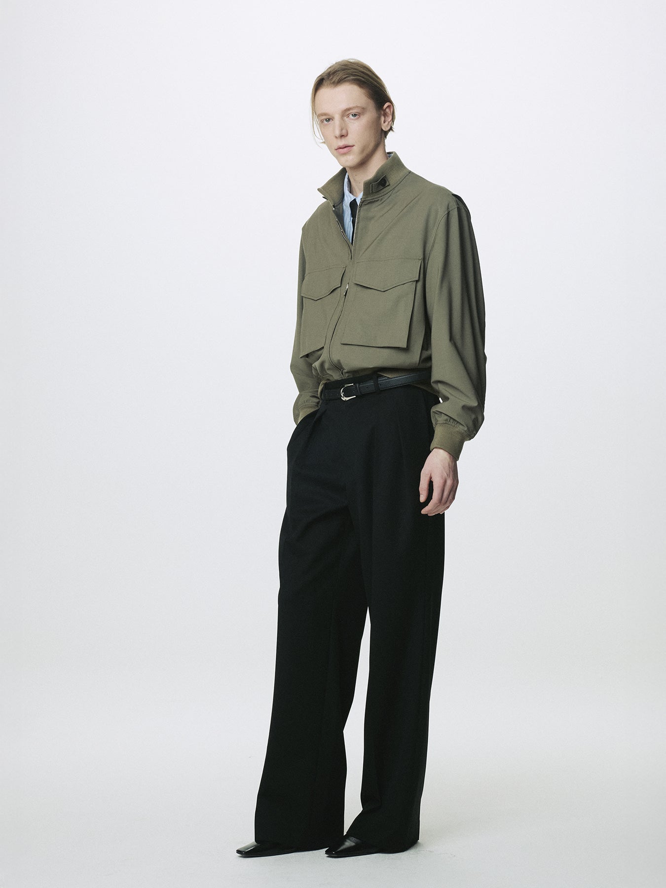 Tonywack - Light Wool Web Jacket (Olive) product image 3 | TRAB K-Fashion Australia