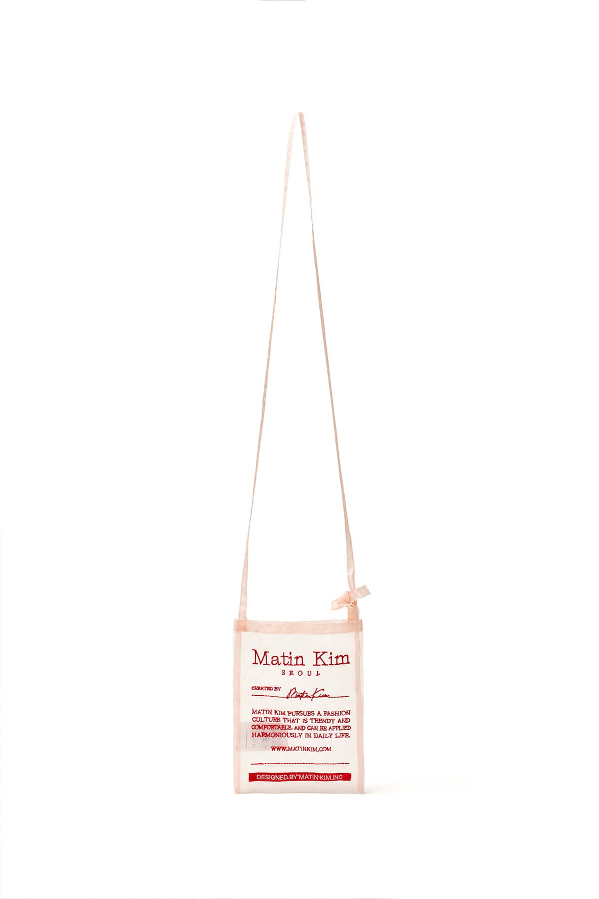 Matin Kim - Organza Mini Cross Bag (Light Pink) product image 1 | TRAB K-Fashion Australia