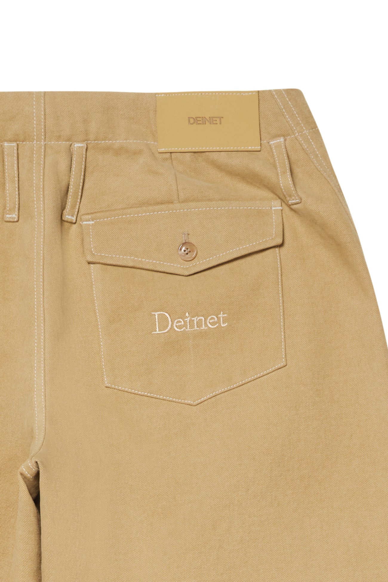 Deinet - Peach Cotton Curved Pants (Beige) product image 11 | TRAB K-Fashion Australia