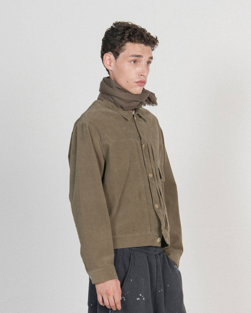 Brownyard - Washed Corduroy Trucker Jacket (Mocha) product image 2 | TRAB K-Fashion Australia