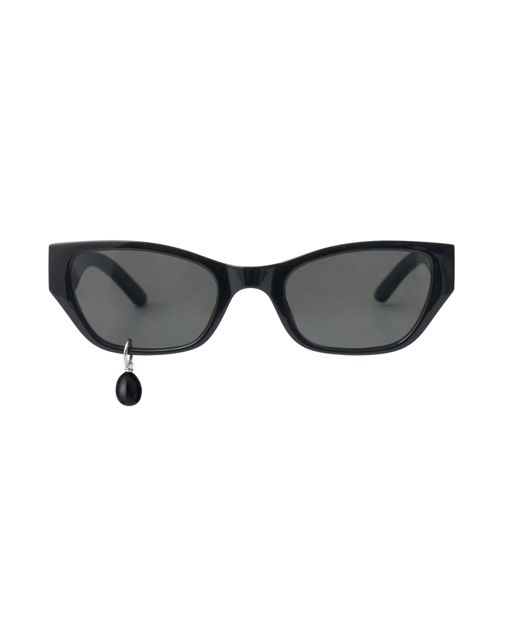 Kimhe Kim - Black Pearl Tear Cat-Eye Sunglasses (Black) product image 1 | TRAB K-Fashion Australia