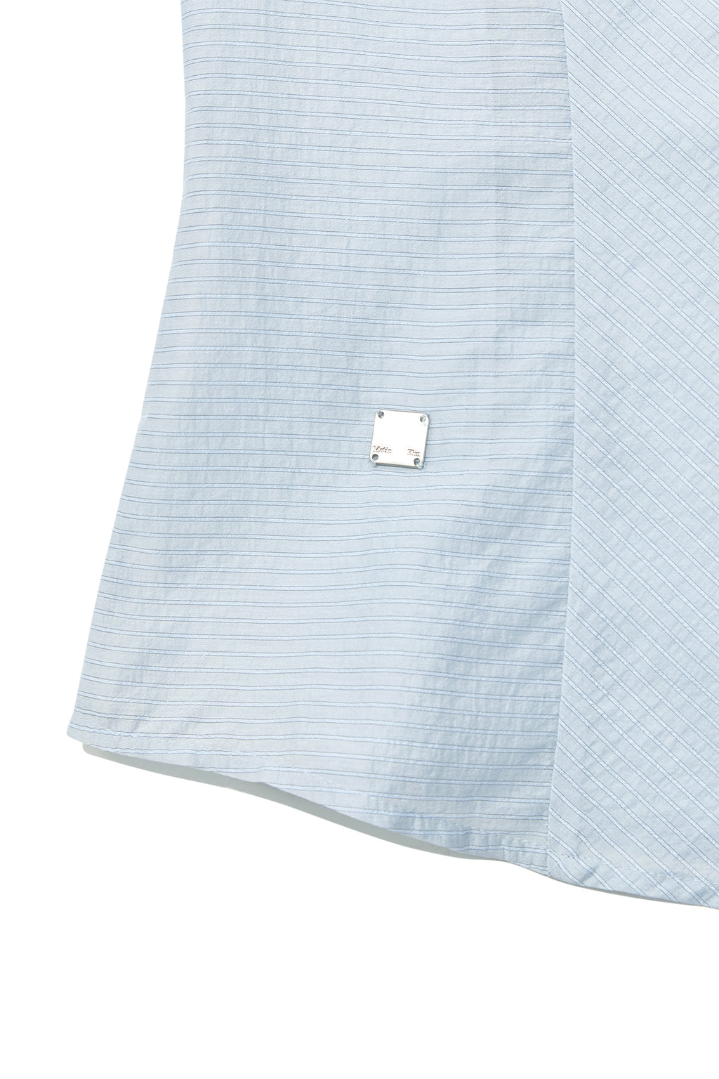 Matin Kim - Unbalance Button Point Shirt (Light Blue) product image 4 | TRAB K-Fashion Australia