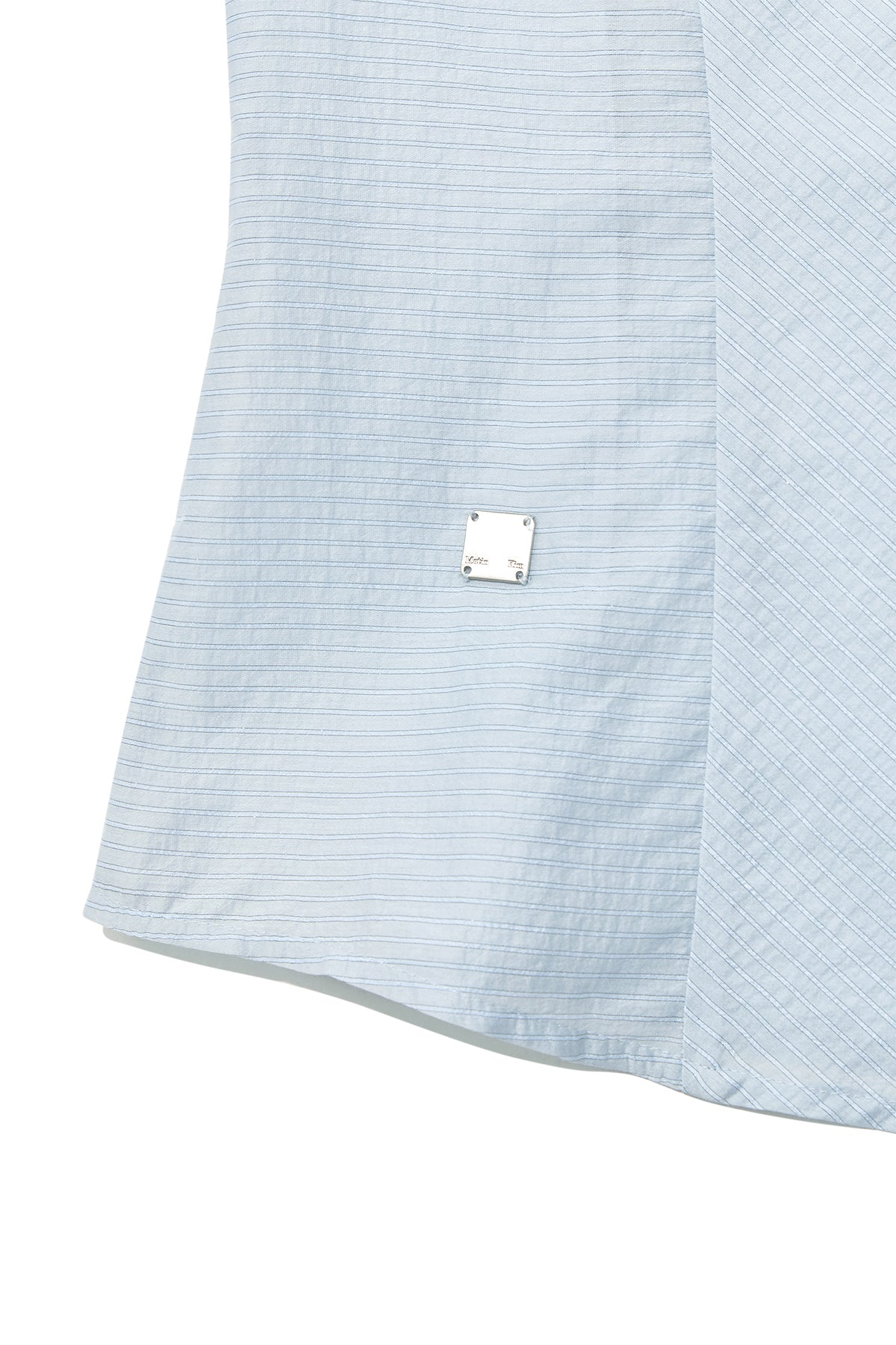 Matin Kim - Unbalance Button Point Shirt (Light Blue) product image 4 | TRAB K-Fashion Australia