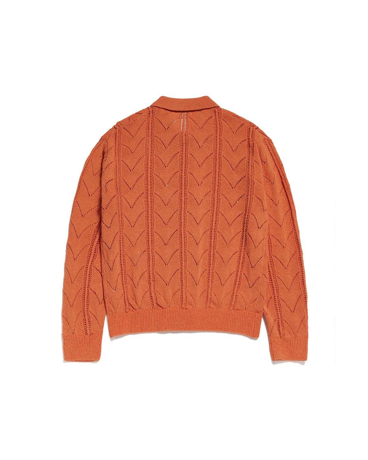 Eastlogue - Herringbone Crochet Cardigan (L.orange) product image 6 | TRAB K-Fashion Australia
