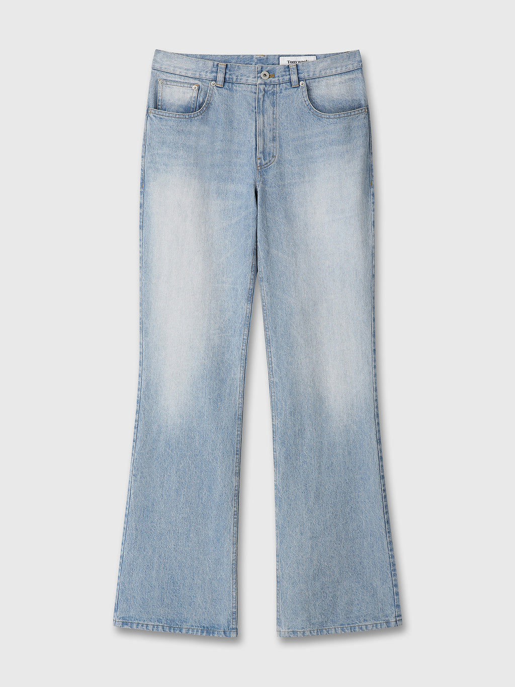 Tonywack - Flared Leg Denim Jeans (Washed Light Blue) product image 8 | TRAB K-Fashion Australia