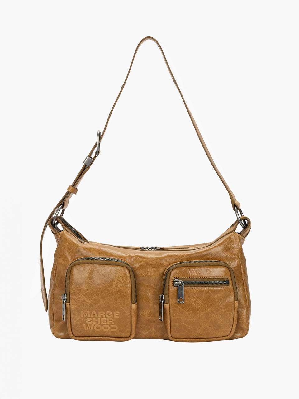 Marge Sherwood - Outpocket Hobo (Soft Camel Pull-Up Crinkle) product image 5 | TRAB K-Fashion Australia